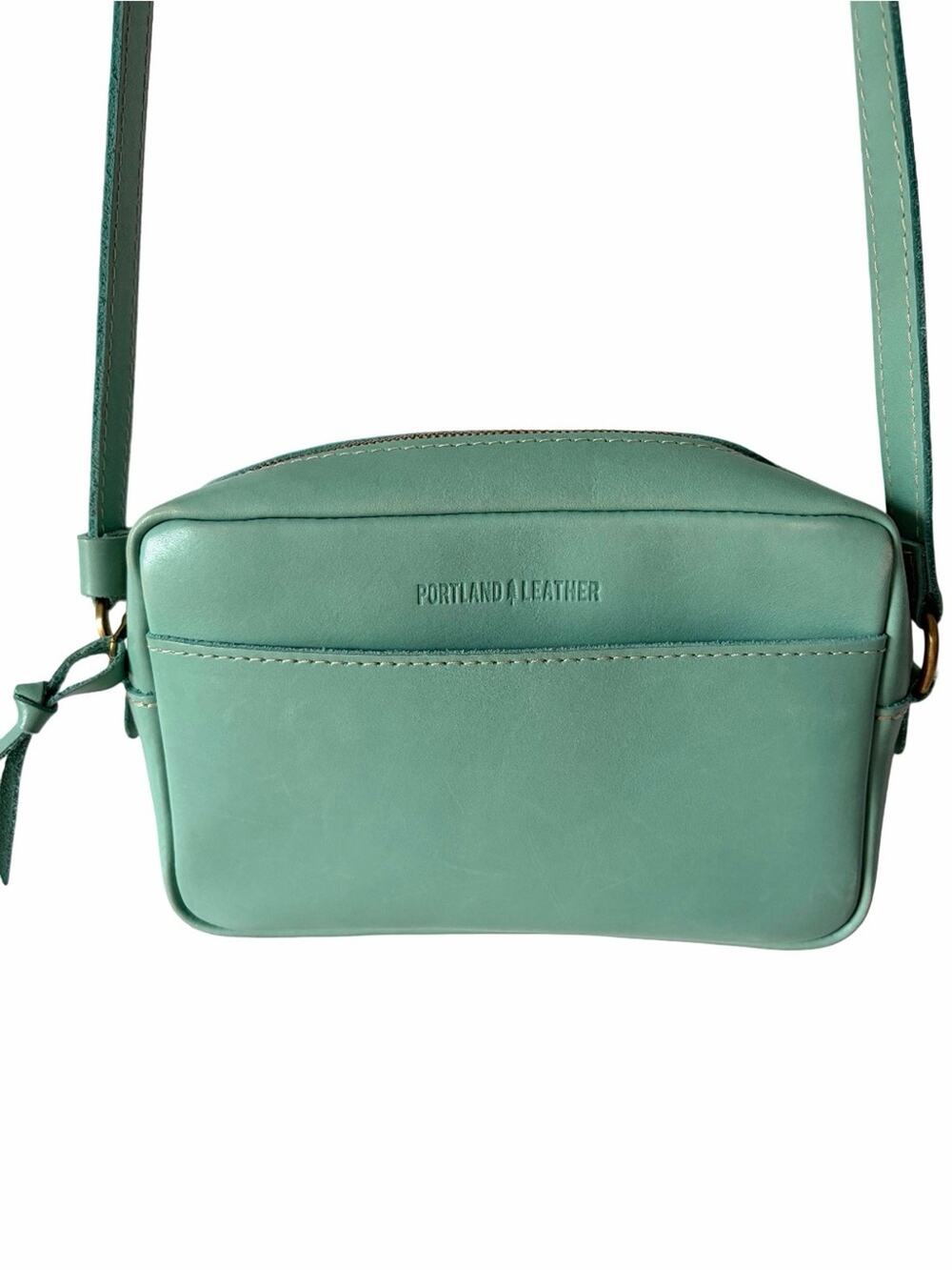 Portland Leather Goods Camera Bag The Toaster Cowboy Mint Leather Crossbody Bag
